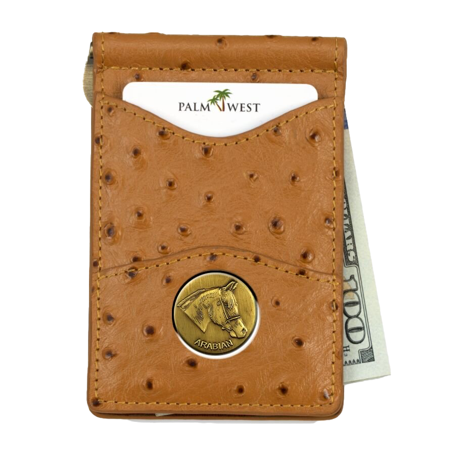 225MRFID Denver Money Clip - Ostrich Print