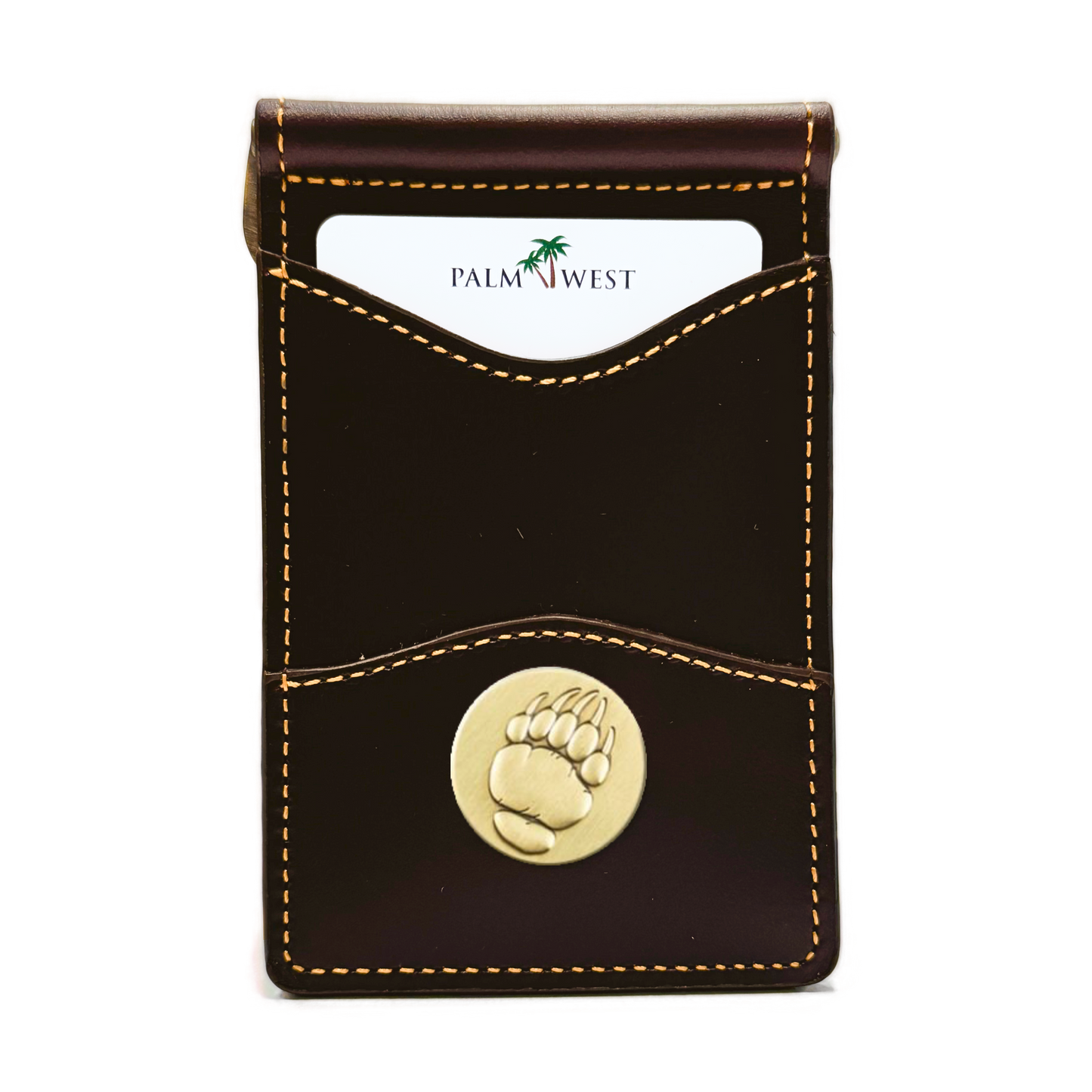 225MRFID Denver Money Clip - Dark Brown