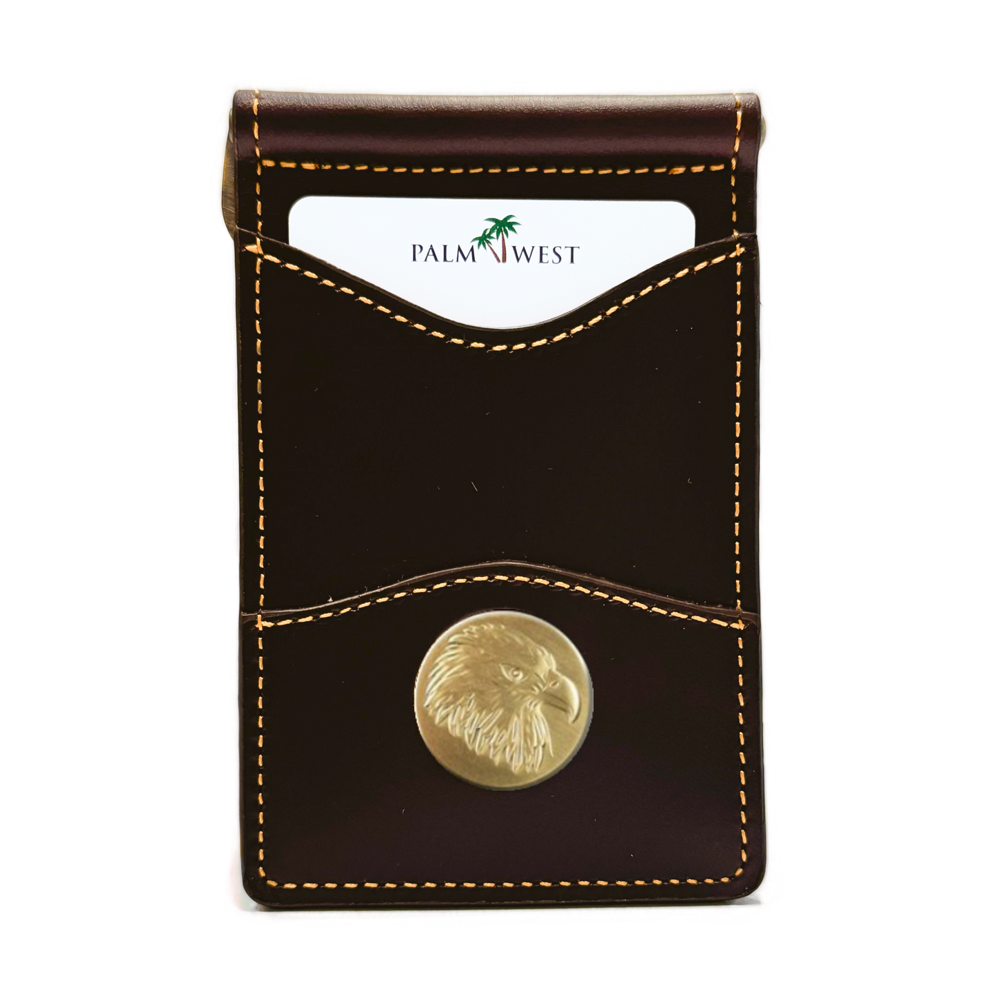 225MRFID Denver Money Clip - Dark Brown
