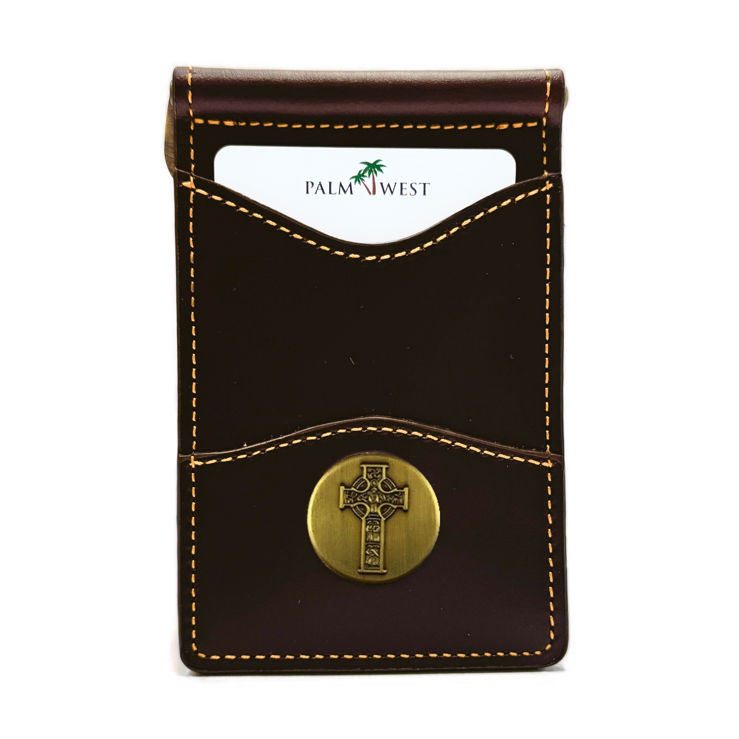 225MRFID Denver Money Clip - Dark Brown