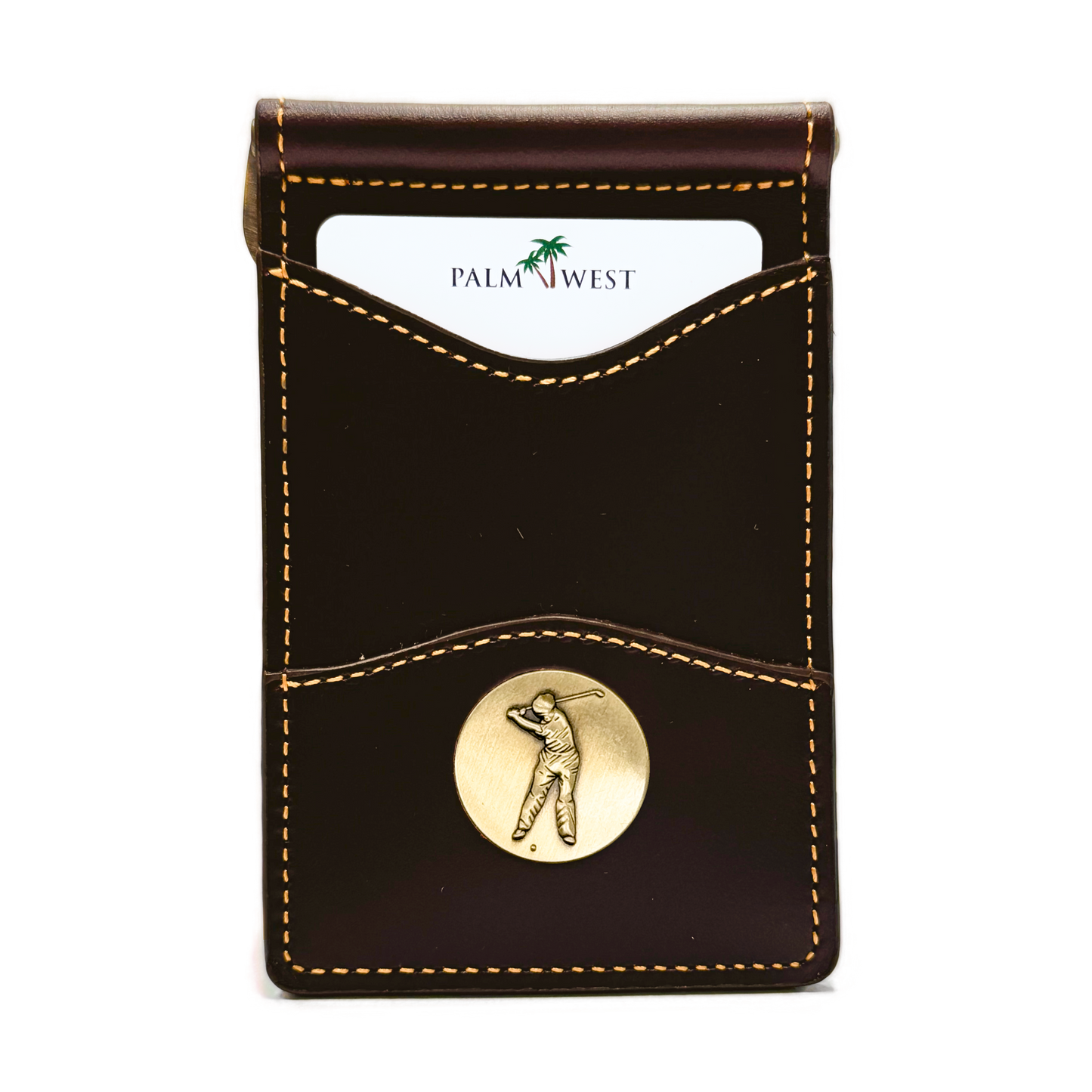 225MRFID Denver Money Clip - Dark Brown