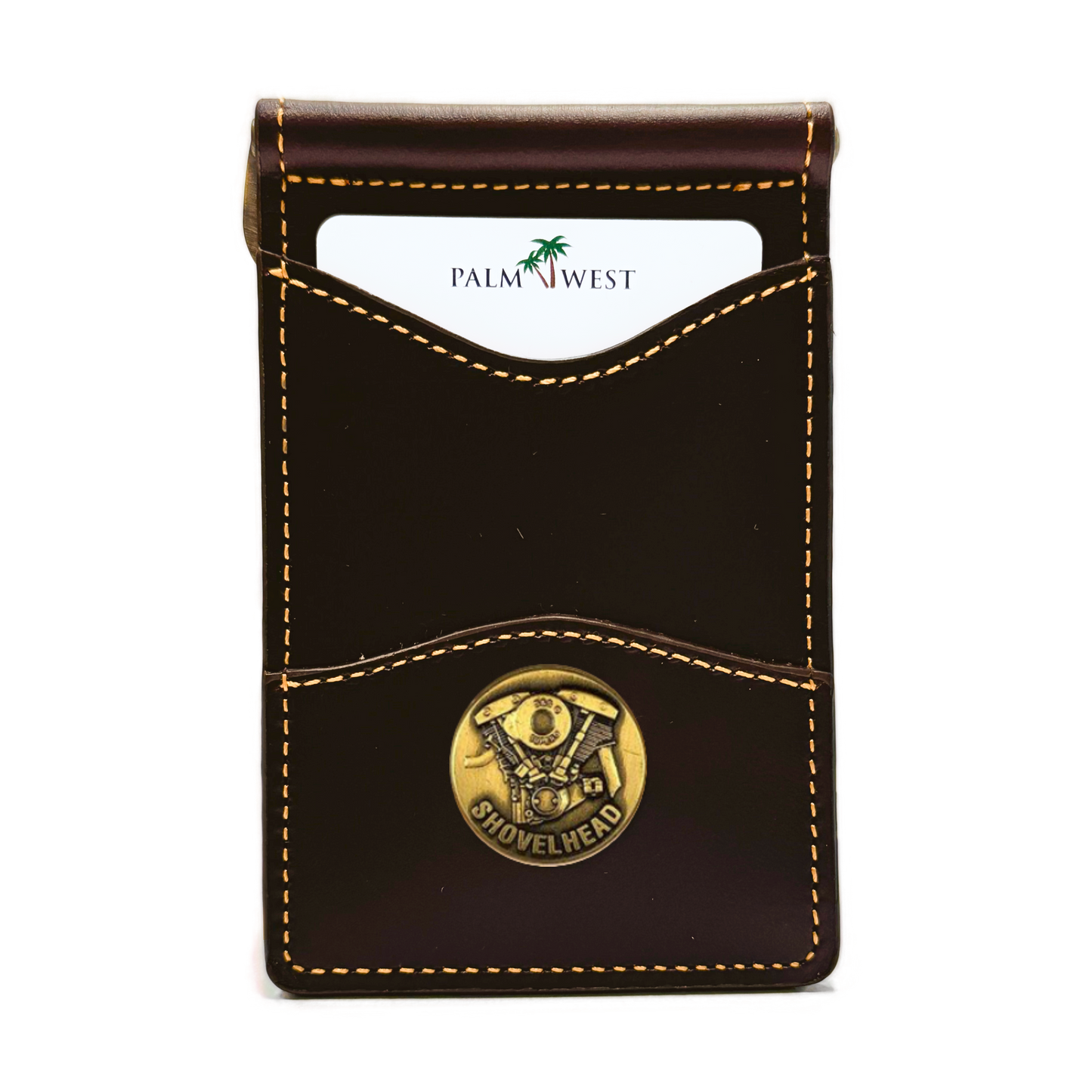 225MRFID Denver Money Clip - Dark Brown