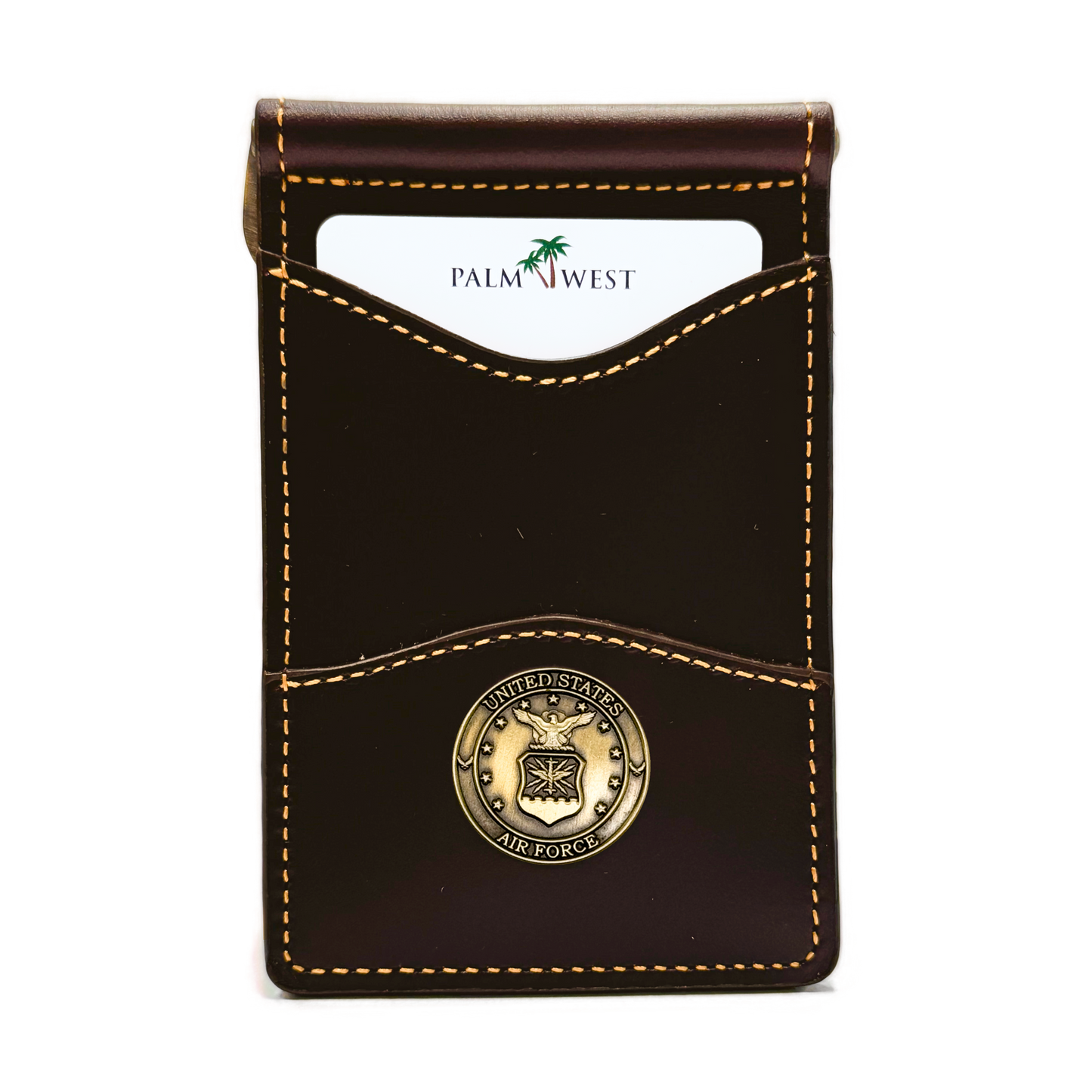 225MRFID Denver Money Clip - Dark Brown
