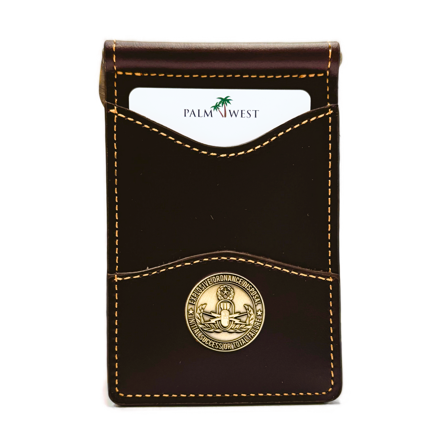 225MRFID Denver Money Clip - Dark Brown