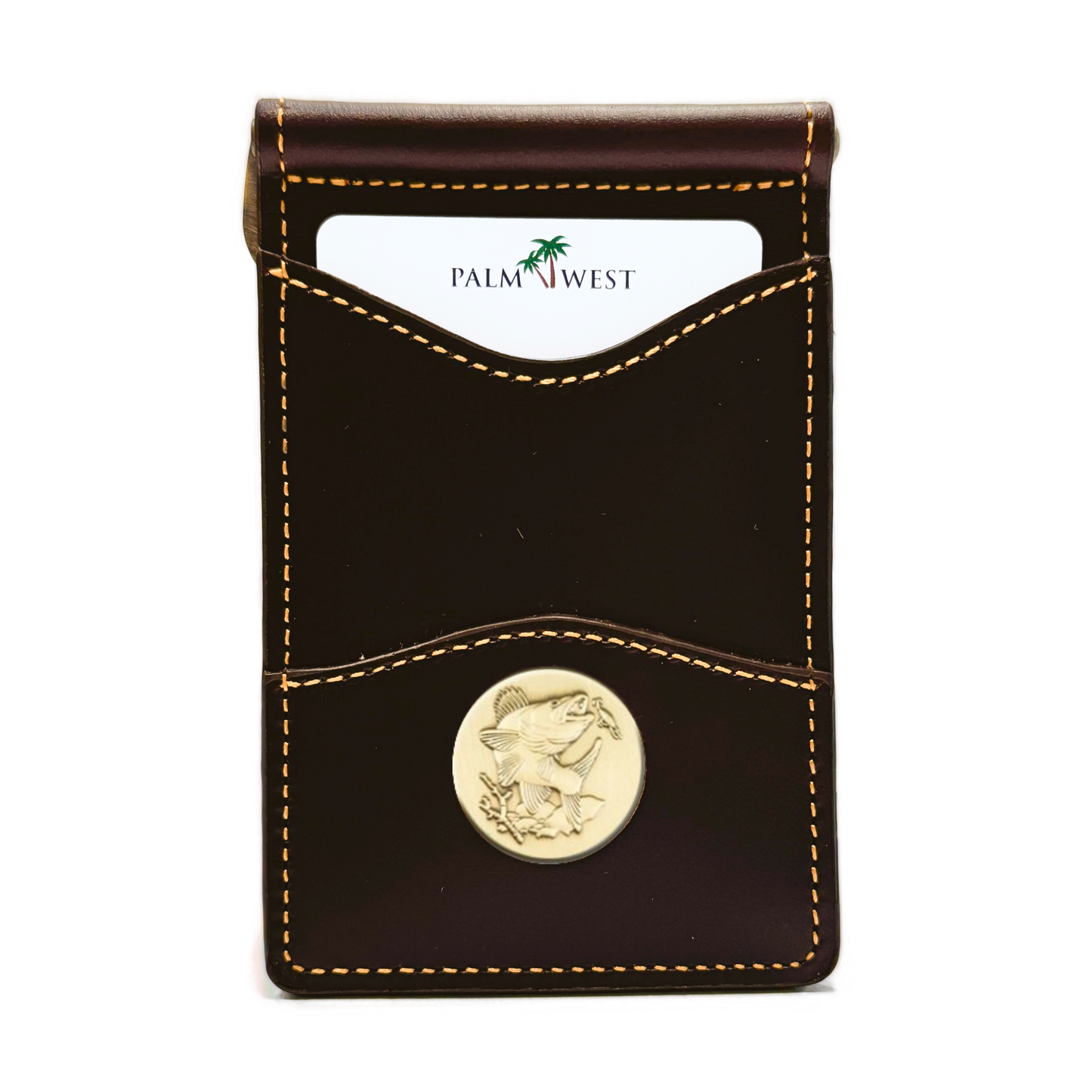 225MRFID Denver Money Clip - Dark Brown