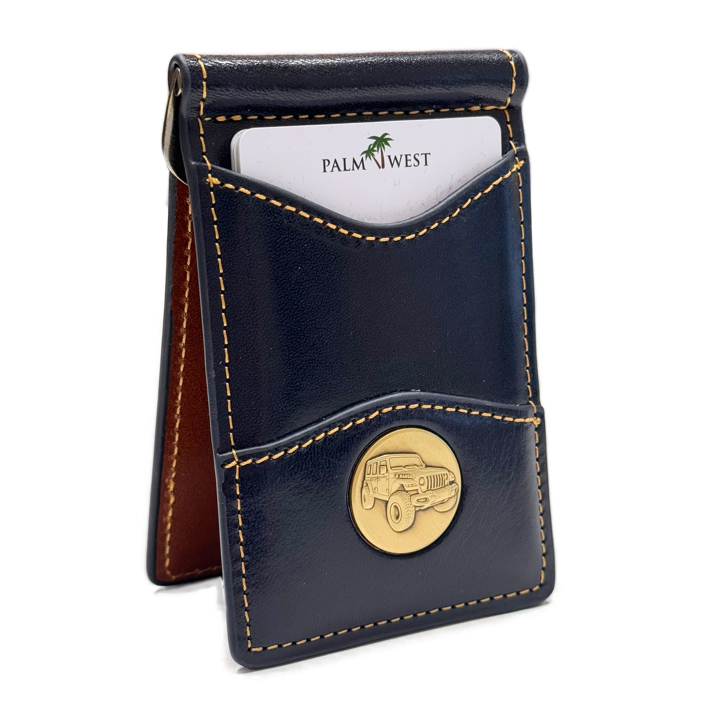 225MRFID Denver Money Clip - Navy Blue