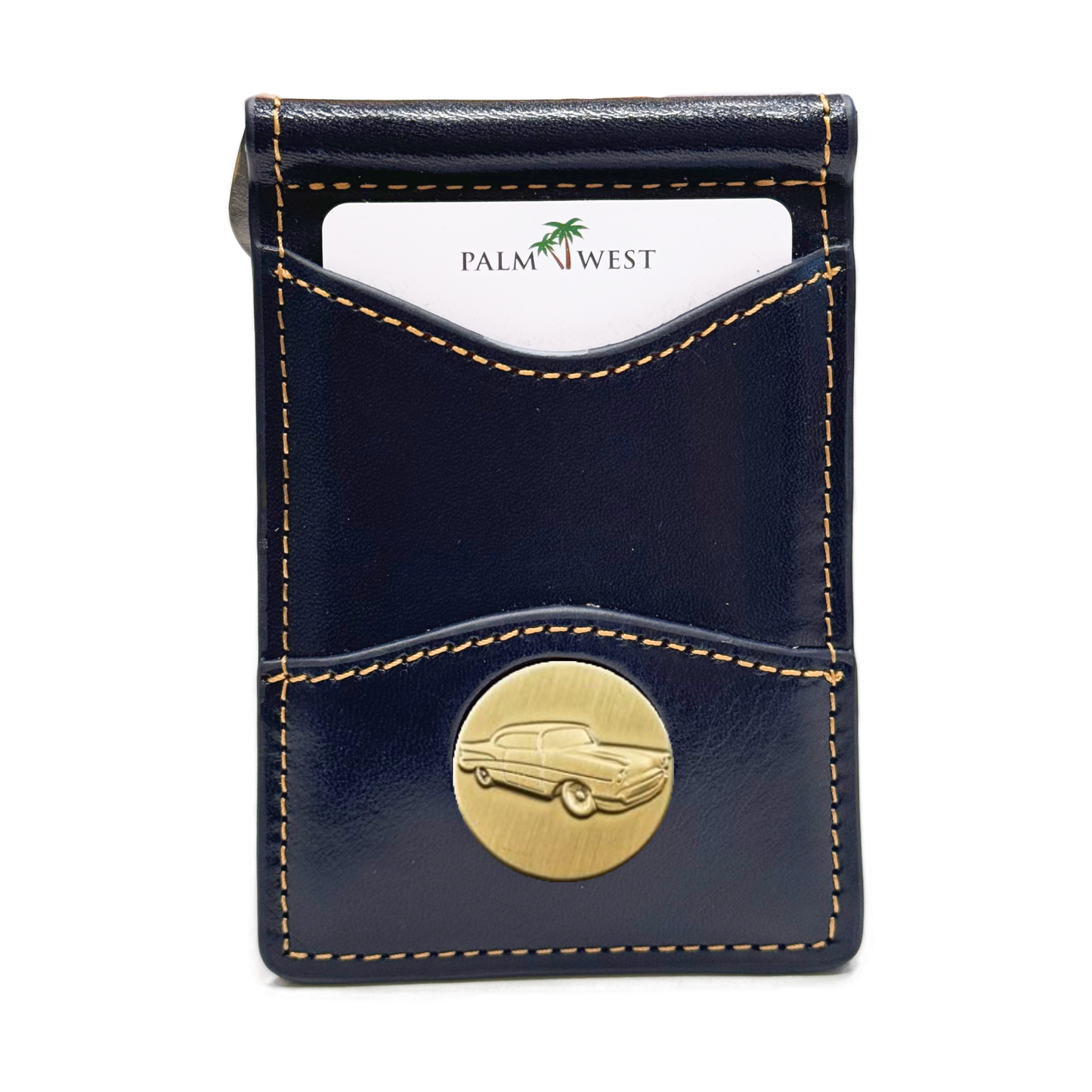225MRFID Denver Money Clip - Navy Blue