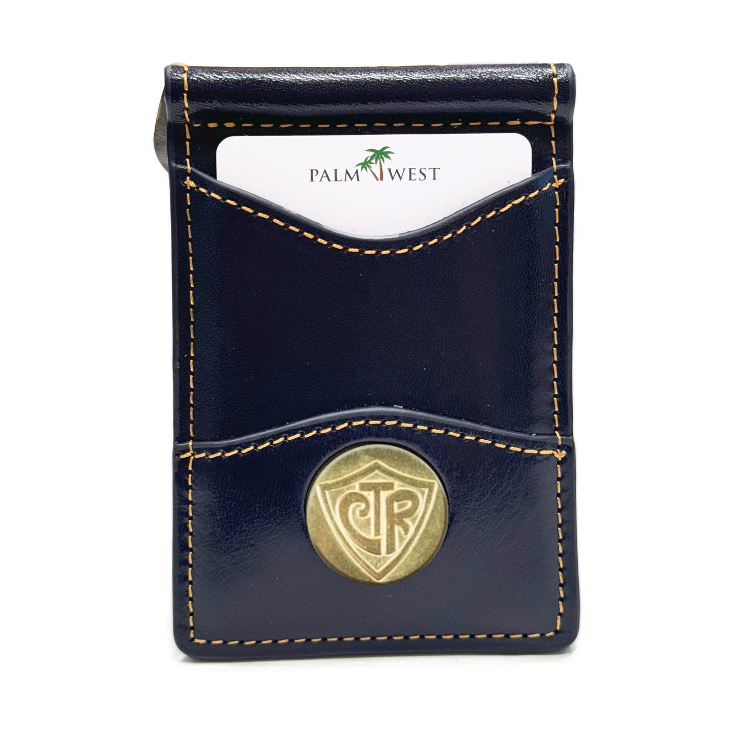 225MRFID Denver Money Clip - Navy Blue