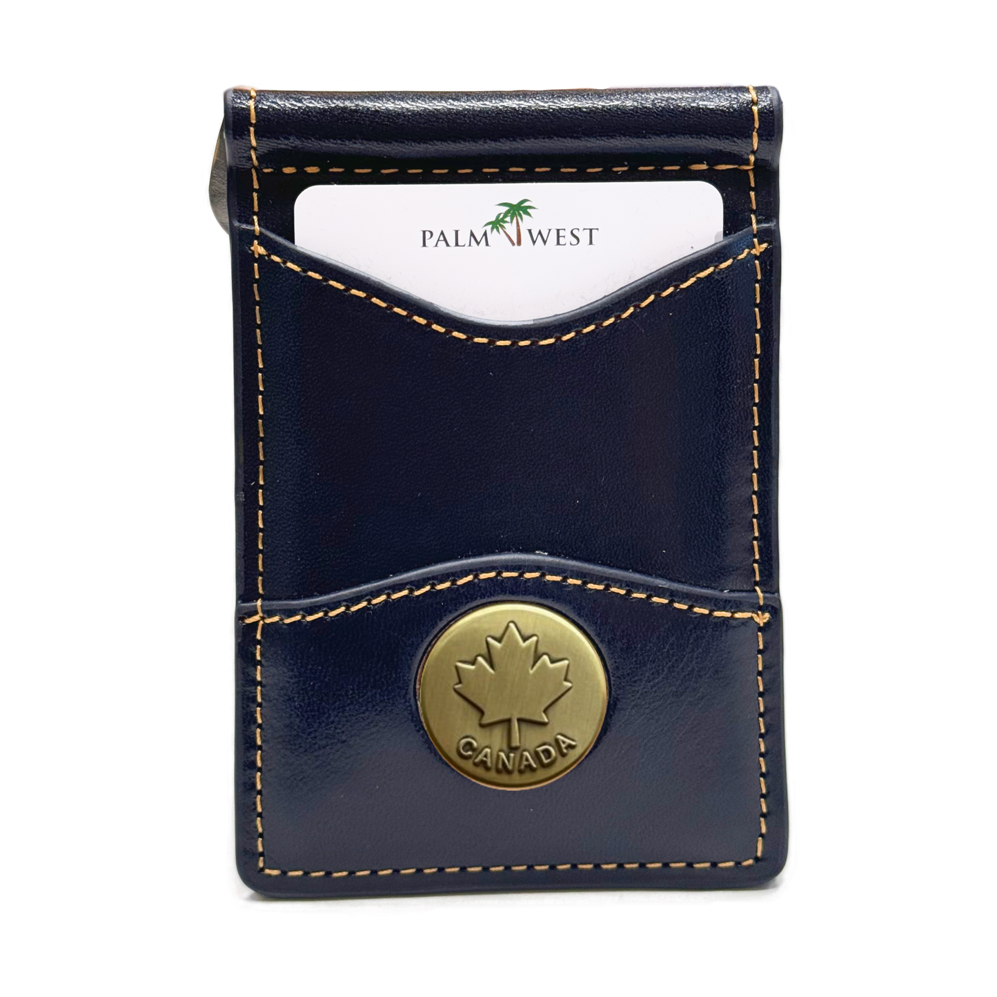 225MRFID Denver Money Clip - Navy Blue
