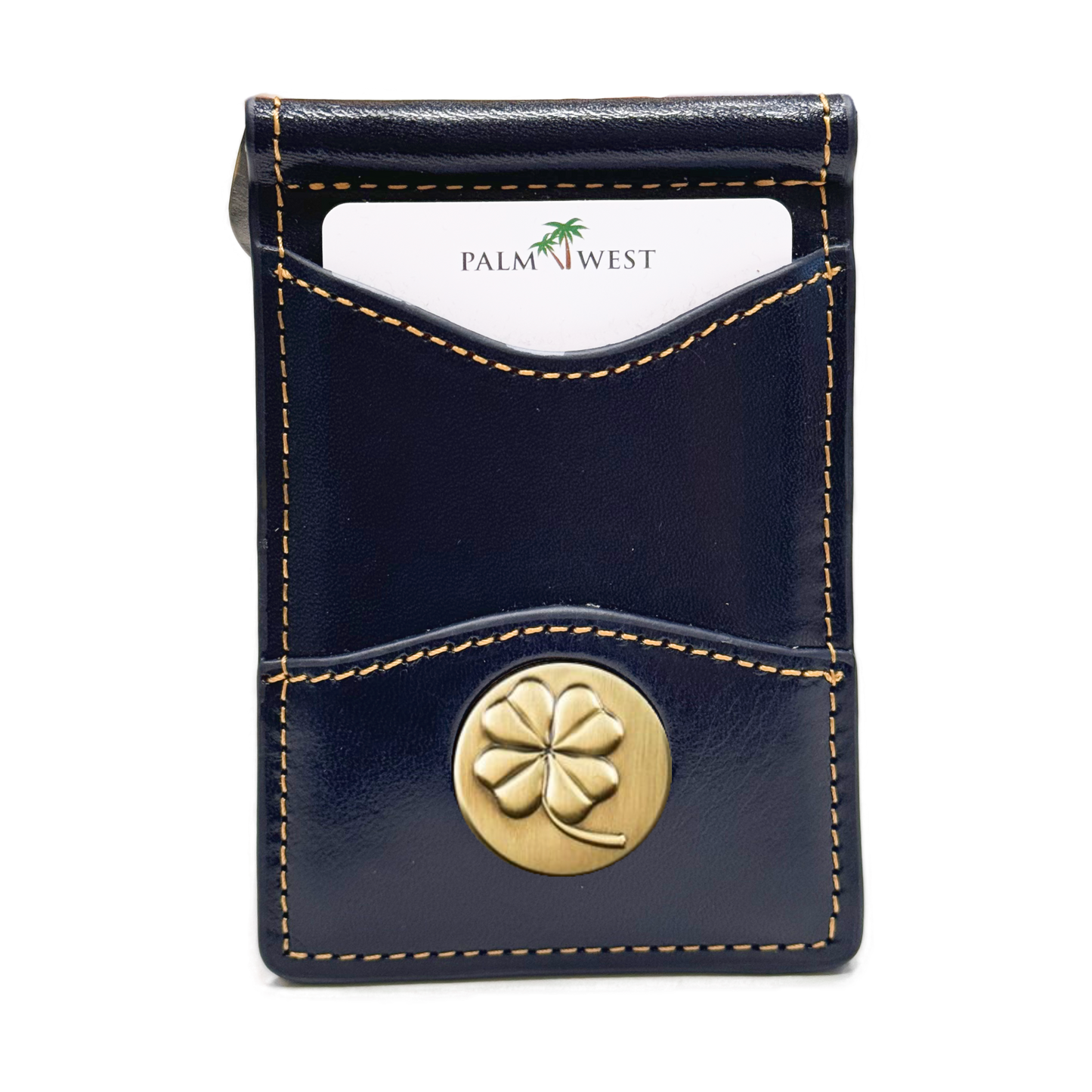 225MRFID Denver Money Clip - Navy Blue