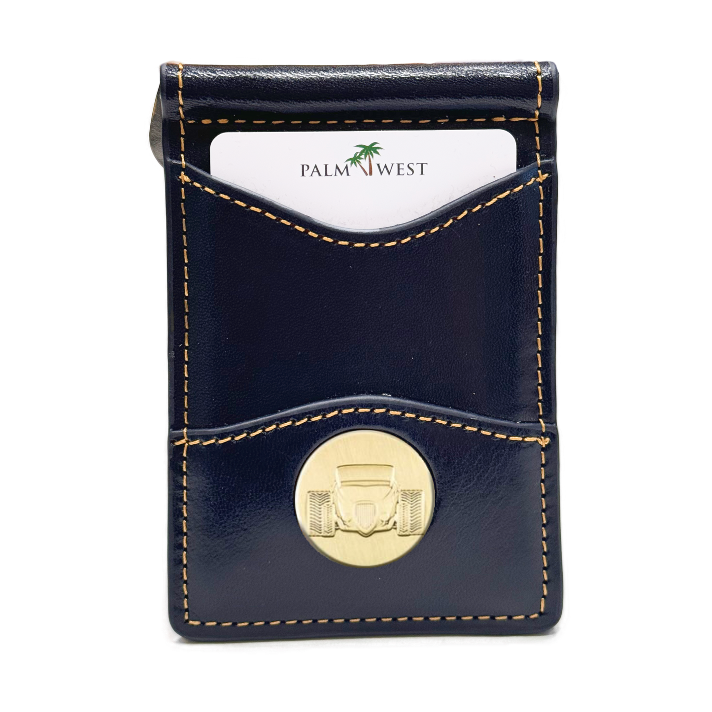 225MRFID Denver Money Clip - Navy Blue