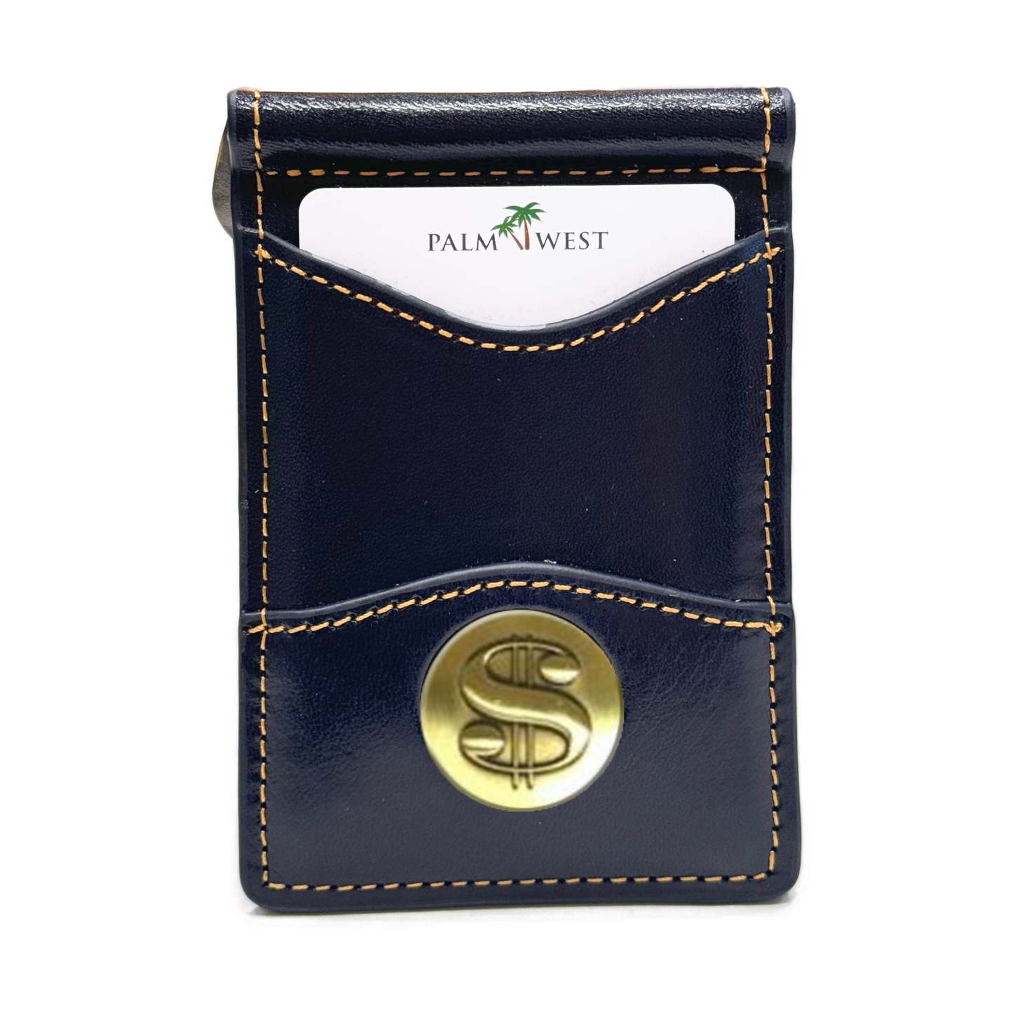 225MRFID Denver Money Clip - Navy Blue