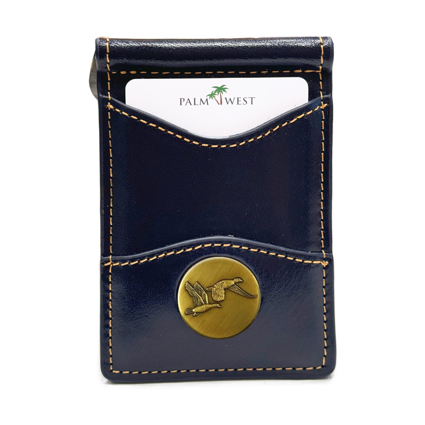 225MRFID Denver Money Clip - Navy Blue