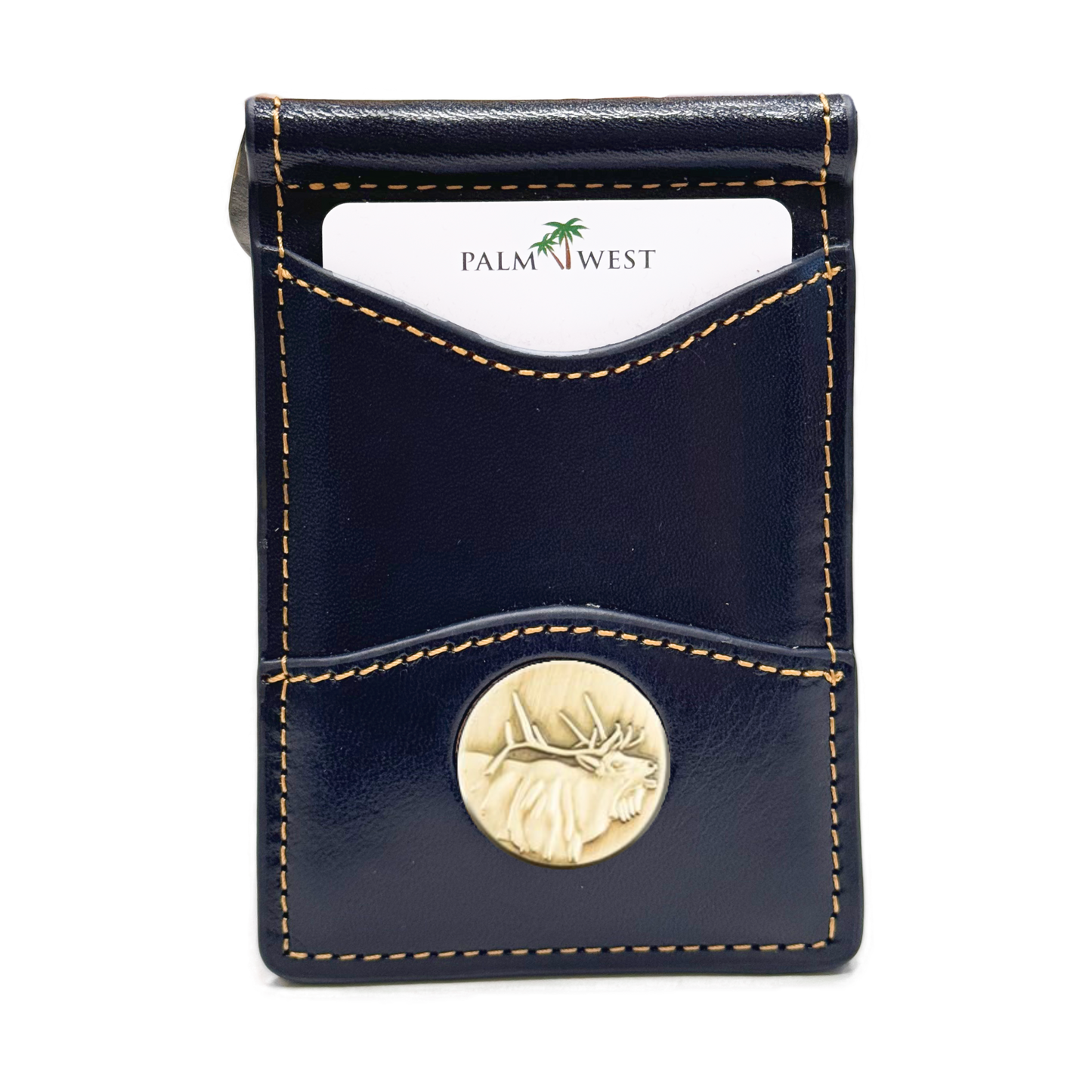 225MRFID Denver Money Clip - Navy Blue