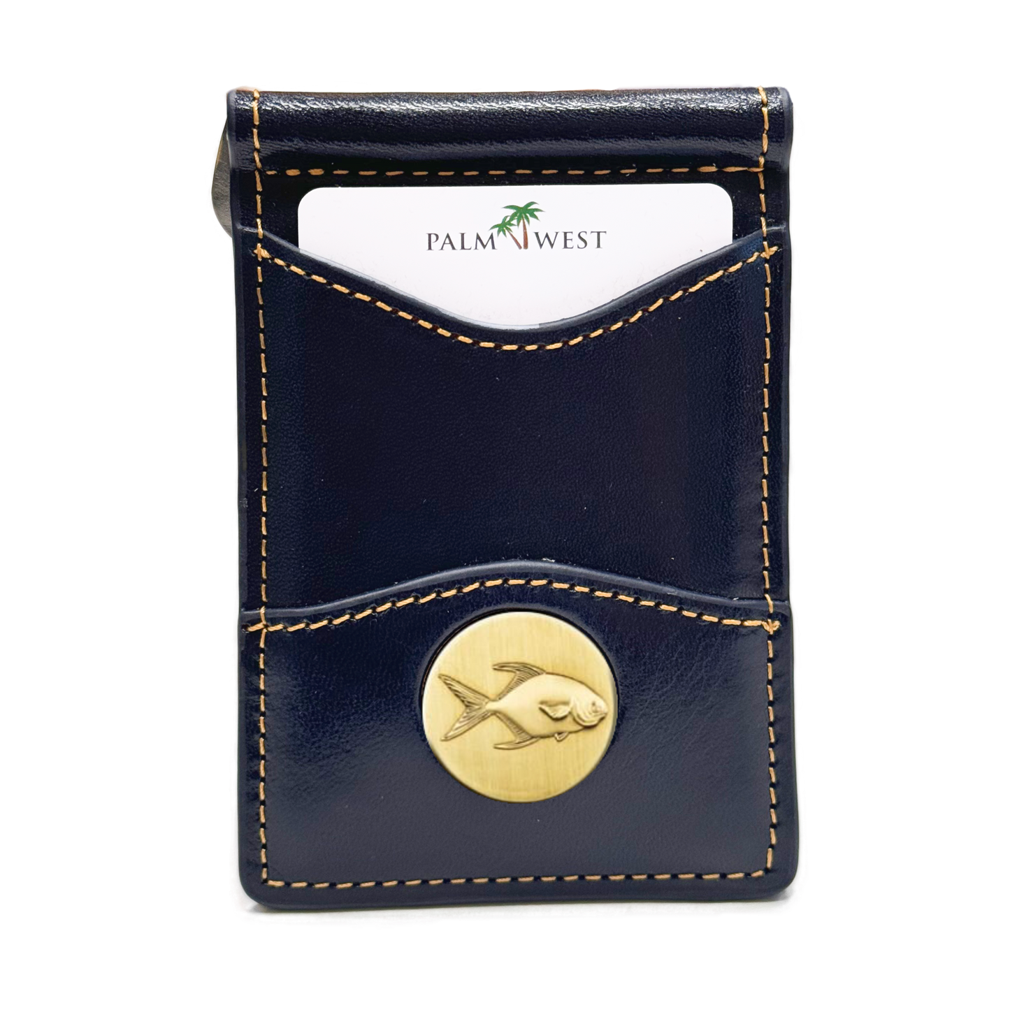 225MRFID Denver Money Clip - Navy Blue