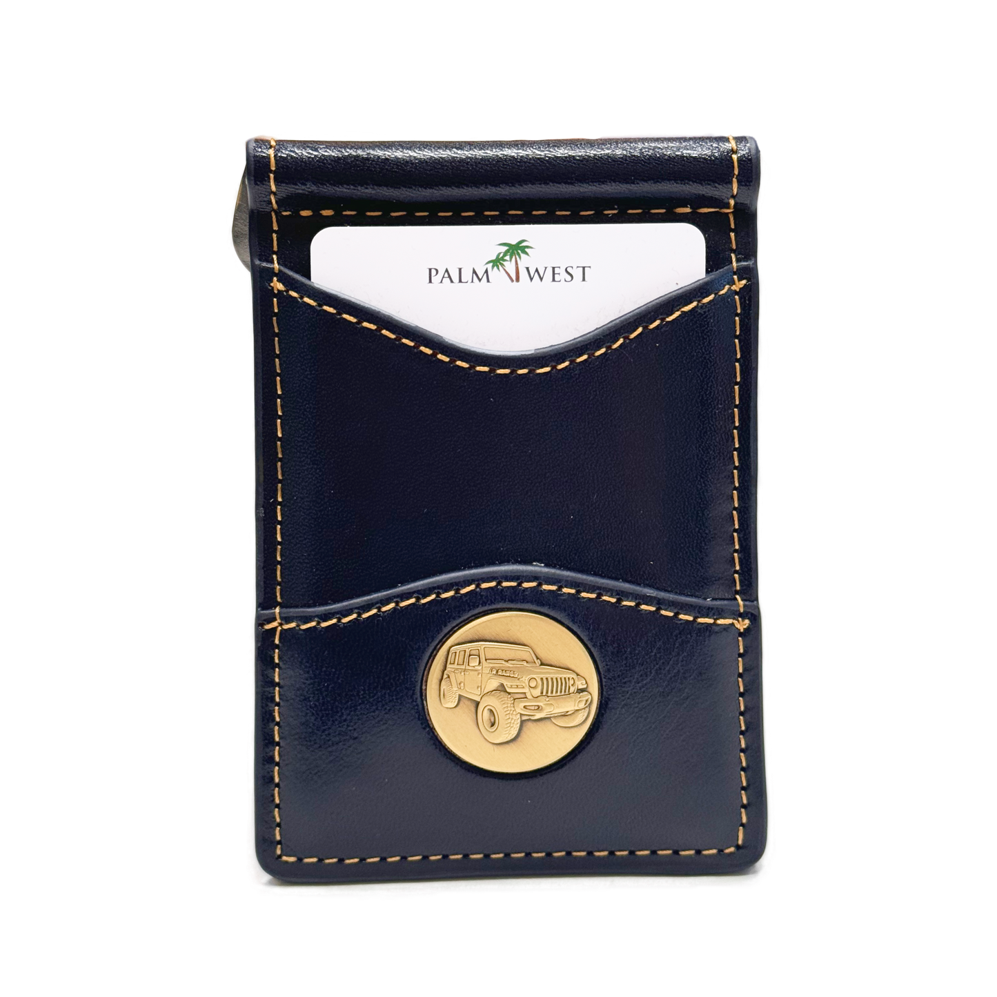 225MRFID Denver Money Clip - Navy Blue