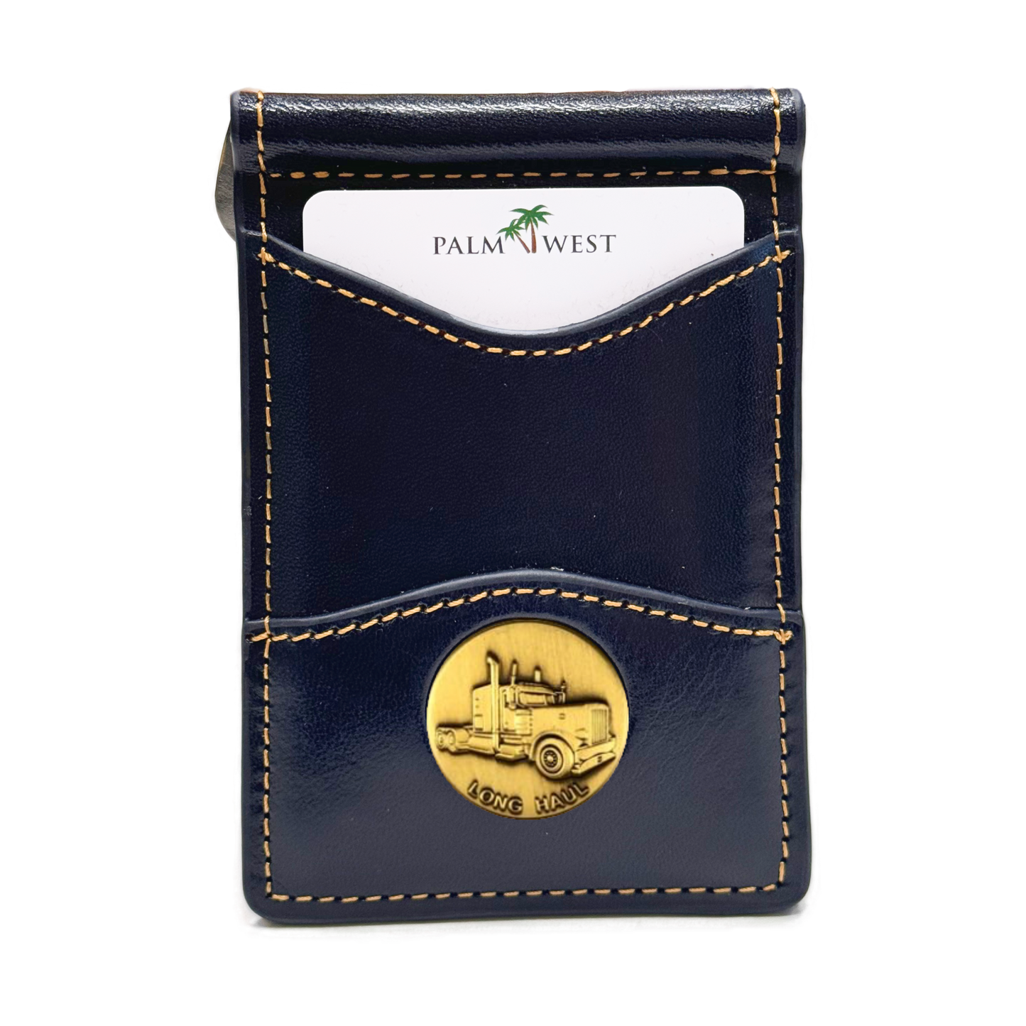 225MRFID Denver Money Clip - Navy Blue