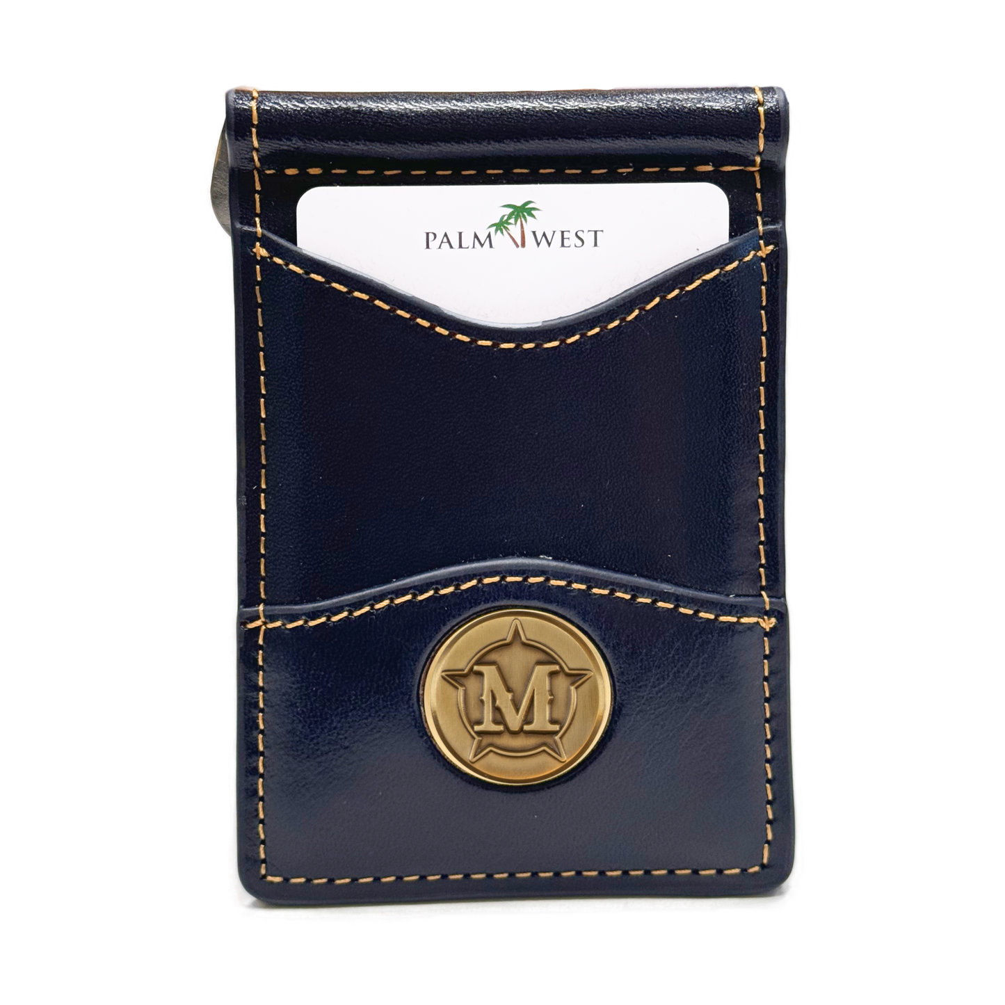 225MRFID Denver Money Clip - Navy Blue