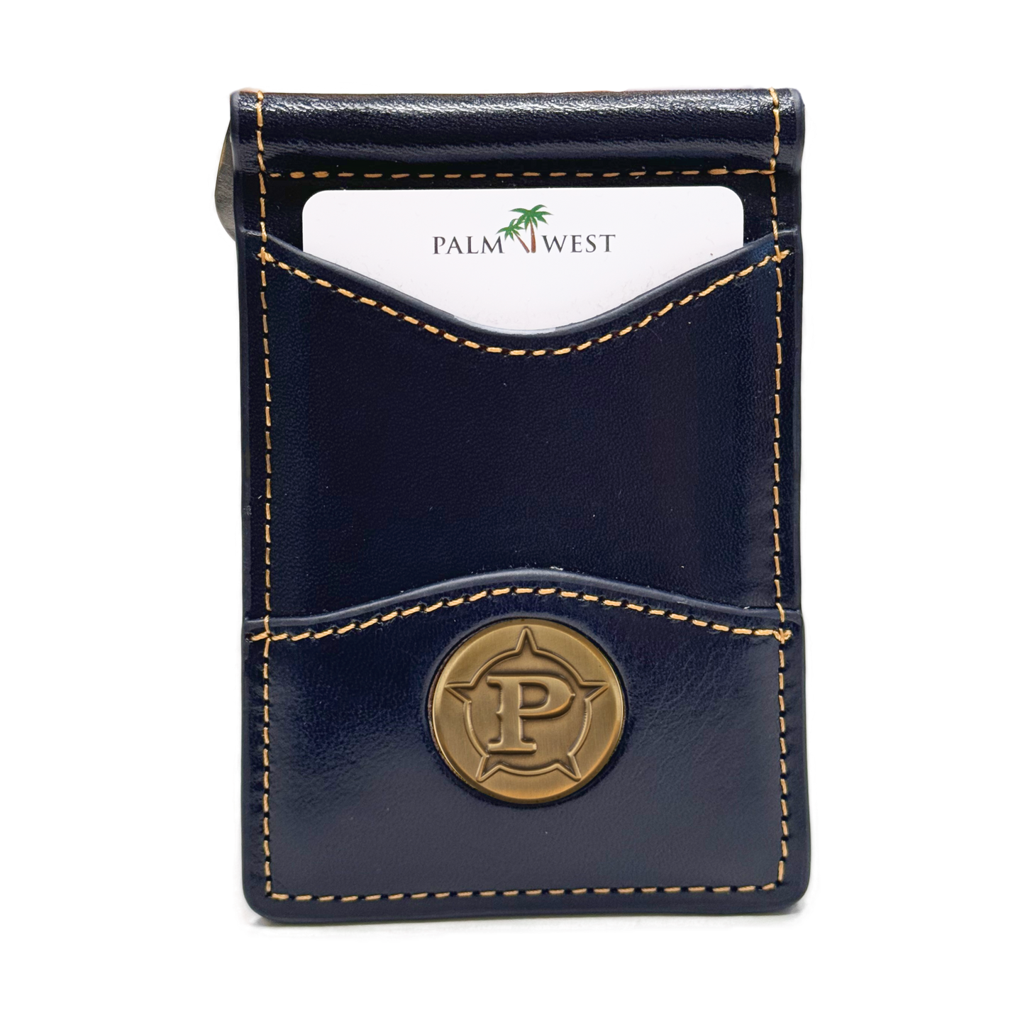 225MRFID Denver Money Clip - Navy Blue