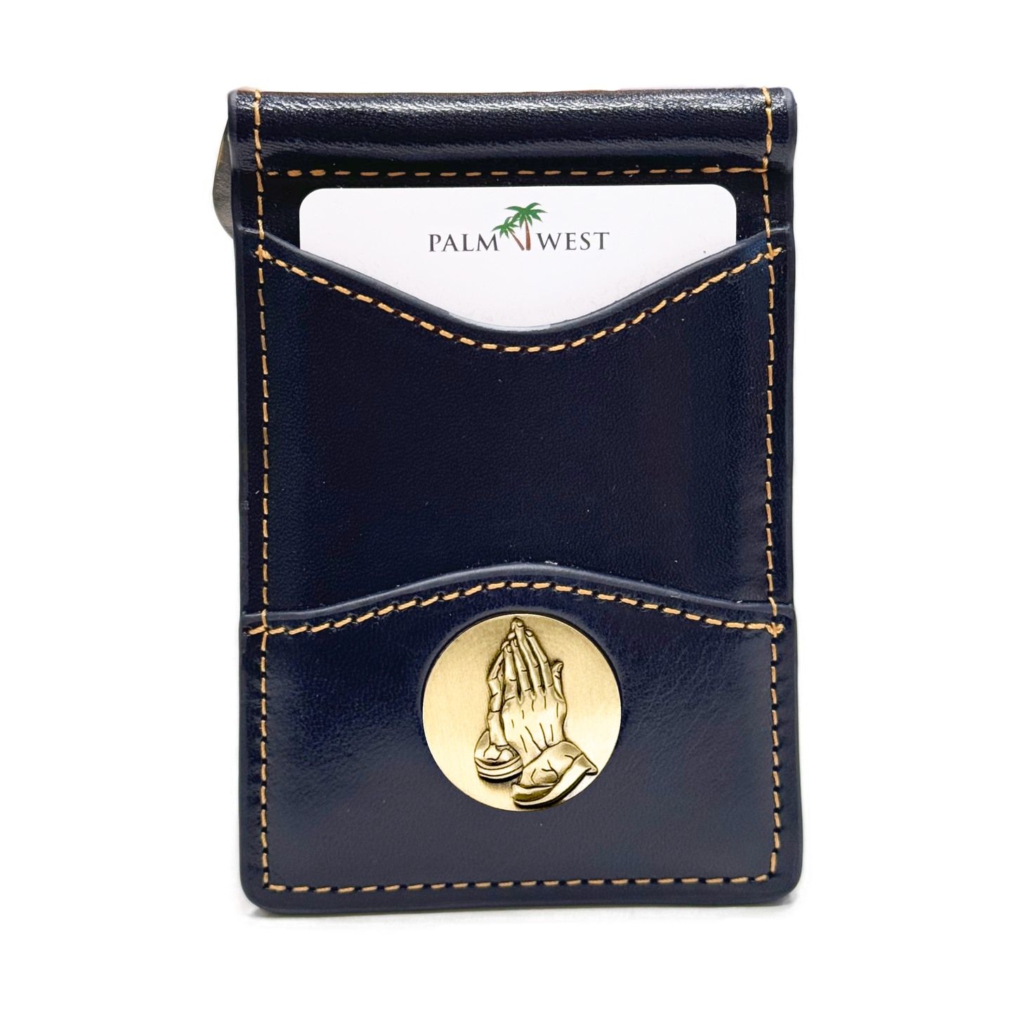225MRFID Denver Money Clip - Navy Blue