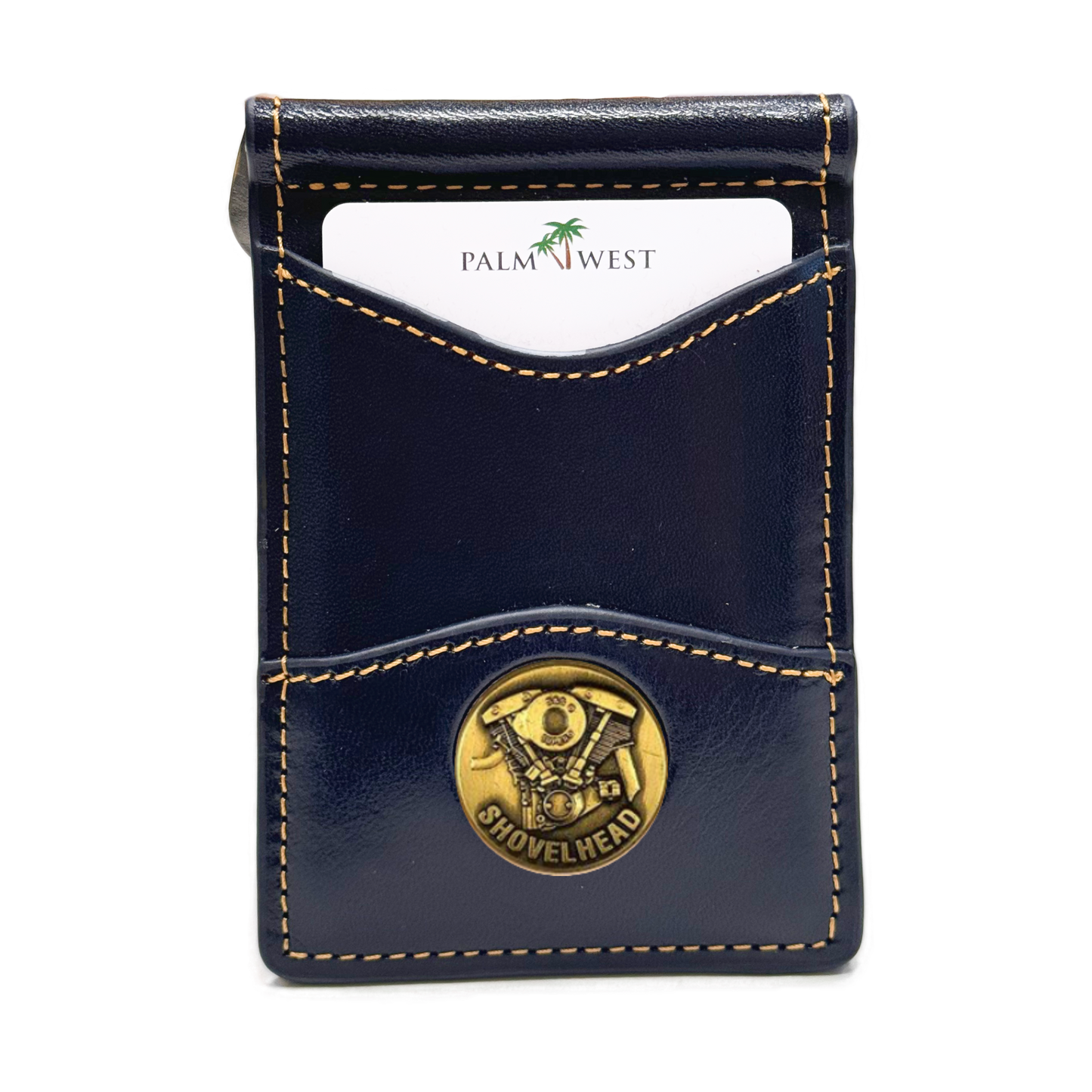 225MRFID Denver Money Clip - Navy Blue