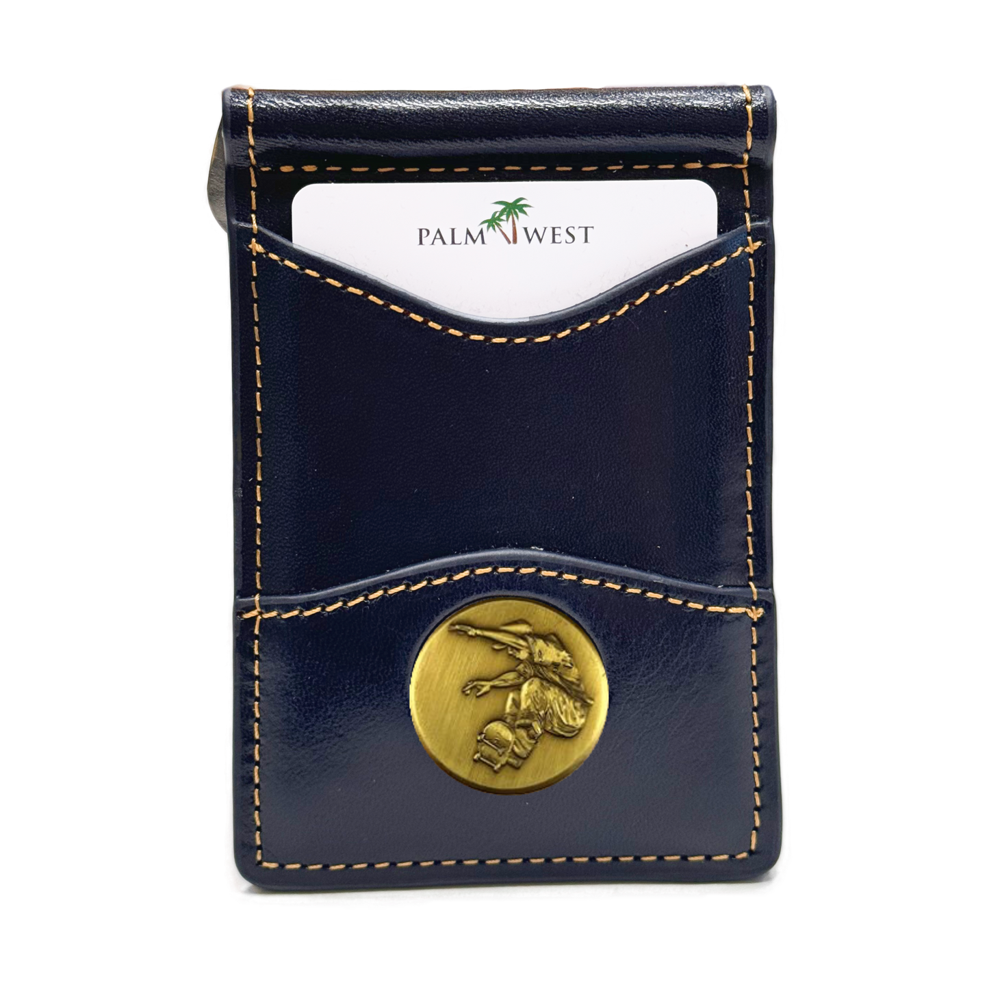 225MRFID Denver Money Clip - Navy Blue