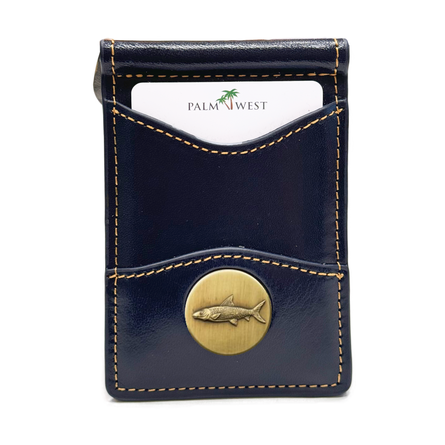 225MRFID Denver Money Clip - Navy Blue