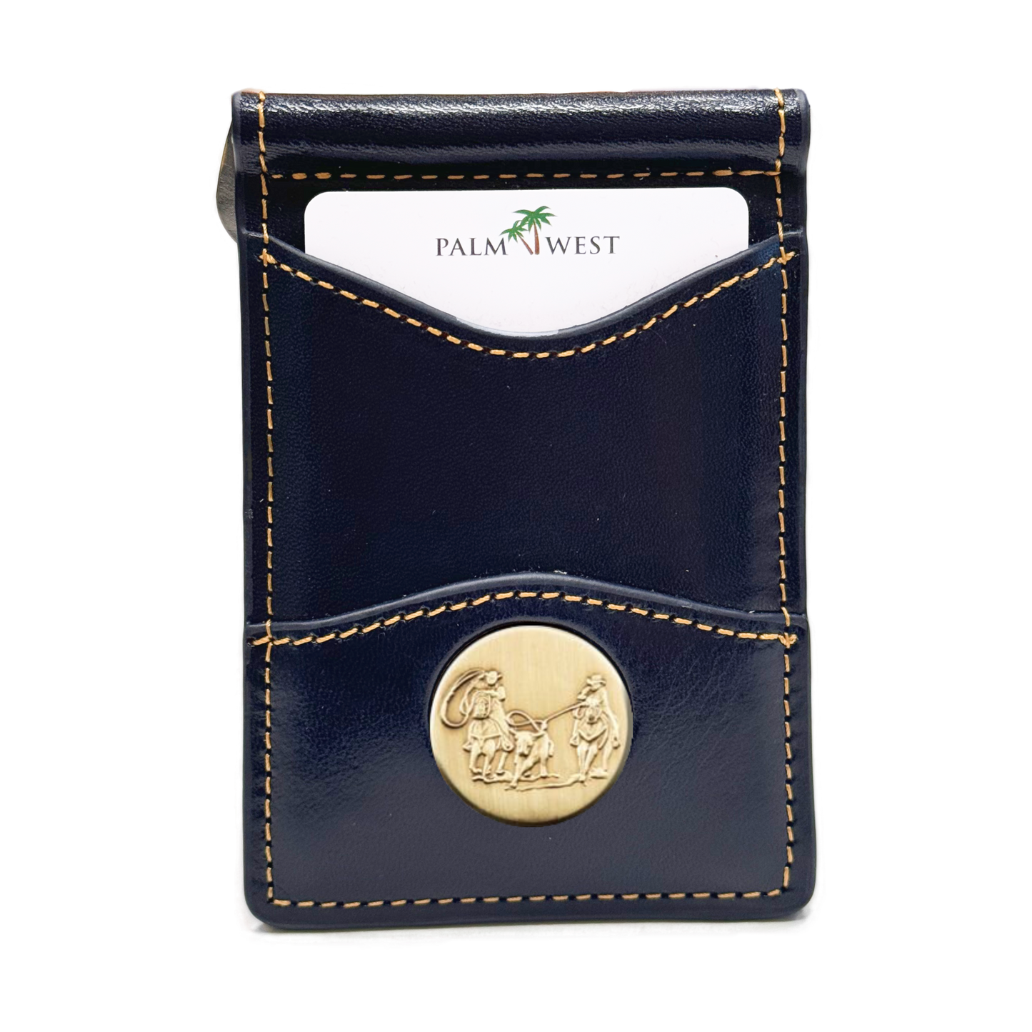 225MRFID Denver Money Clip - Navy Blue