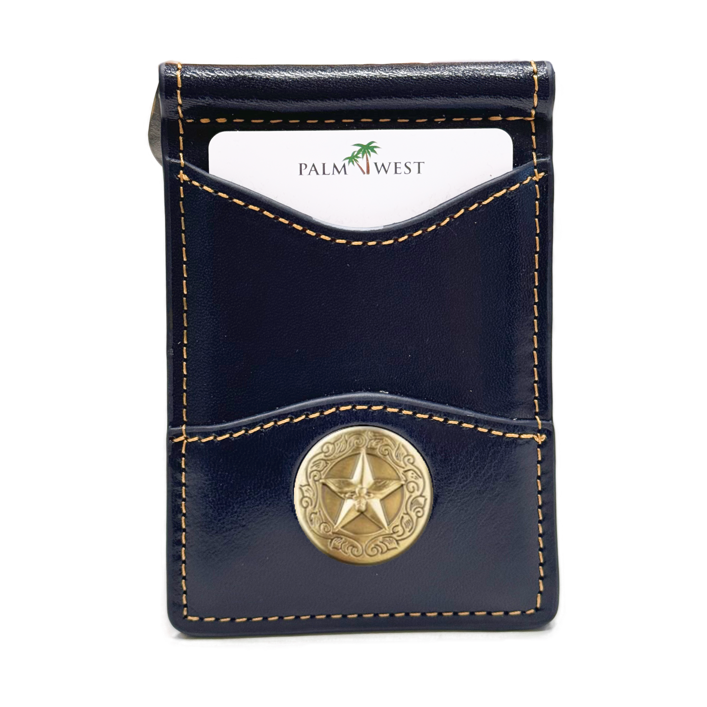 225MRFID Denver Money Clip - Navy Blue