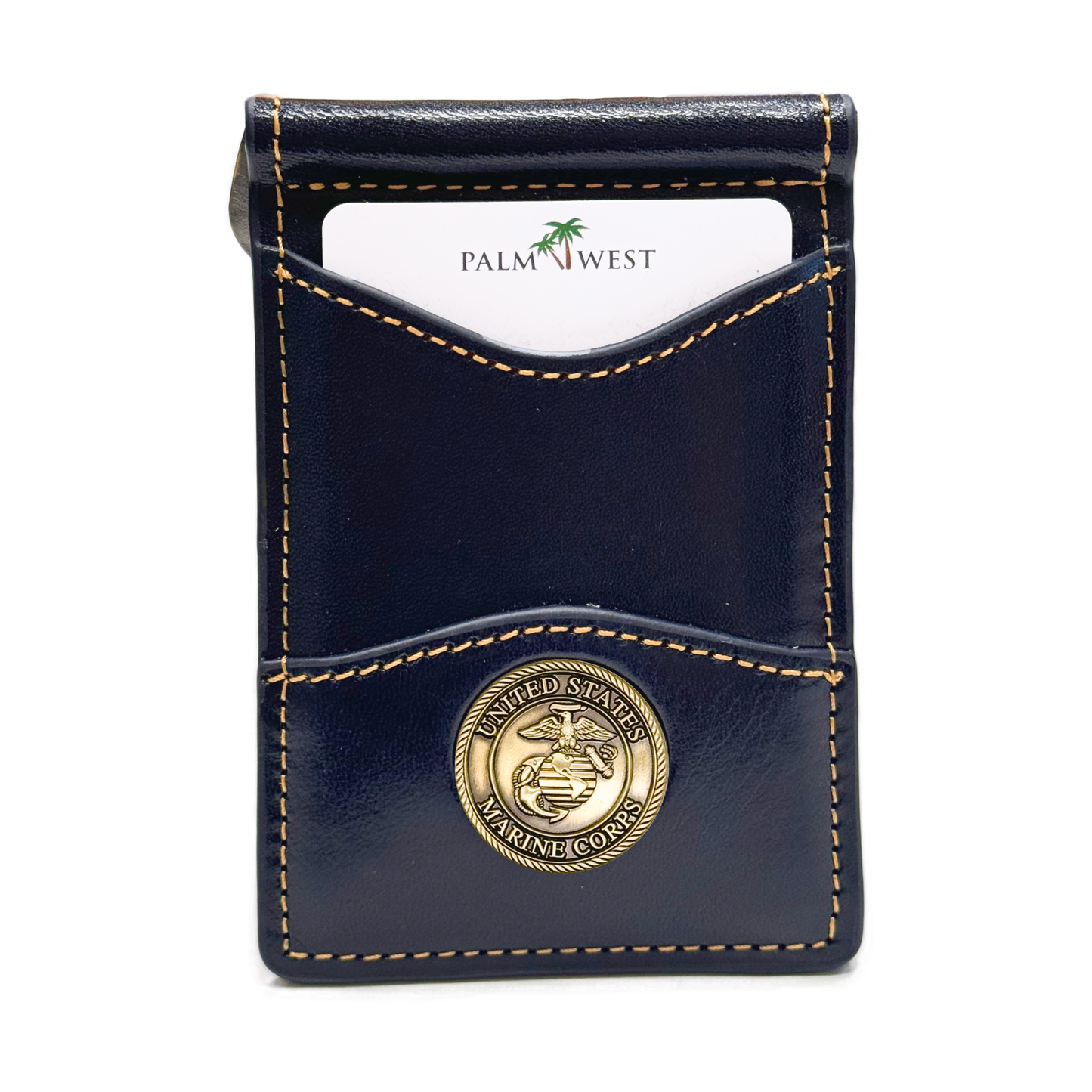 225MRFID Denver Money Clip - Navy Blue