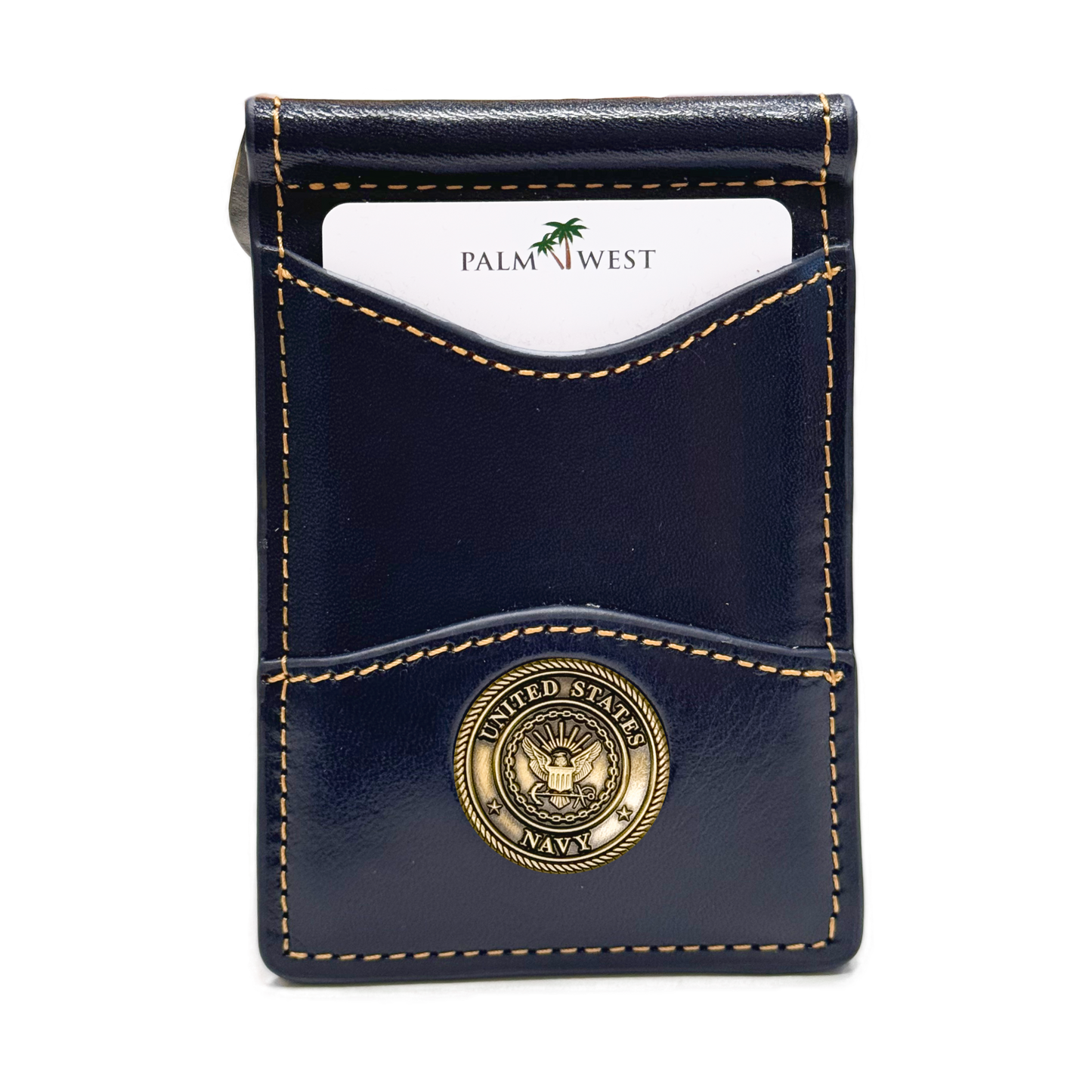 225MRFID Denver Money Clip - Navy Blue