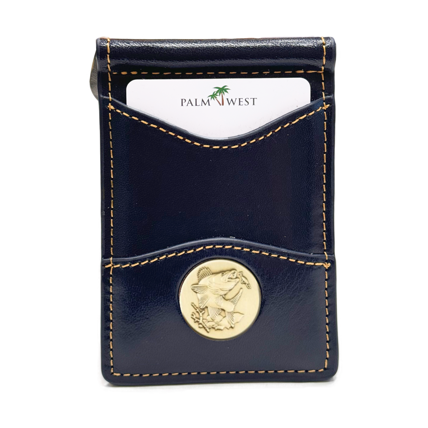 225MRFID Denver Money Clip - Navy Blue