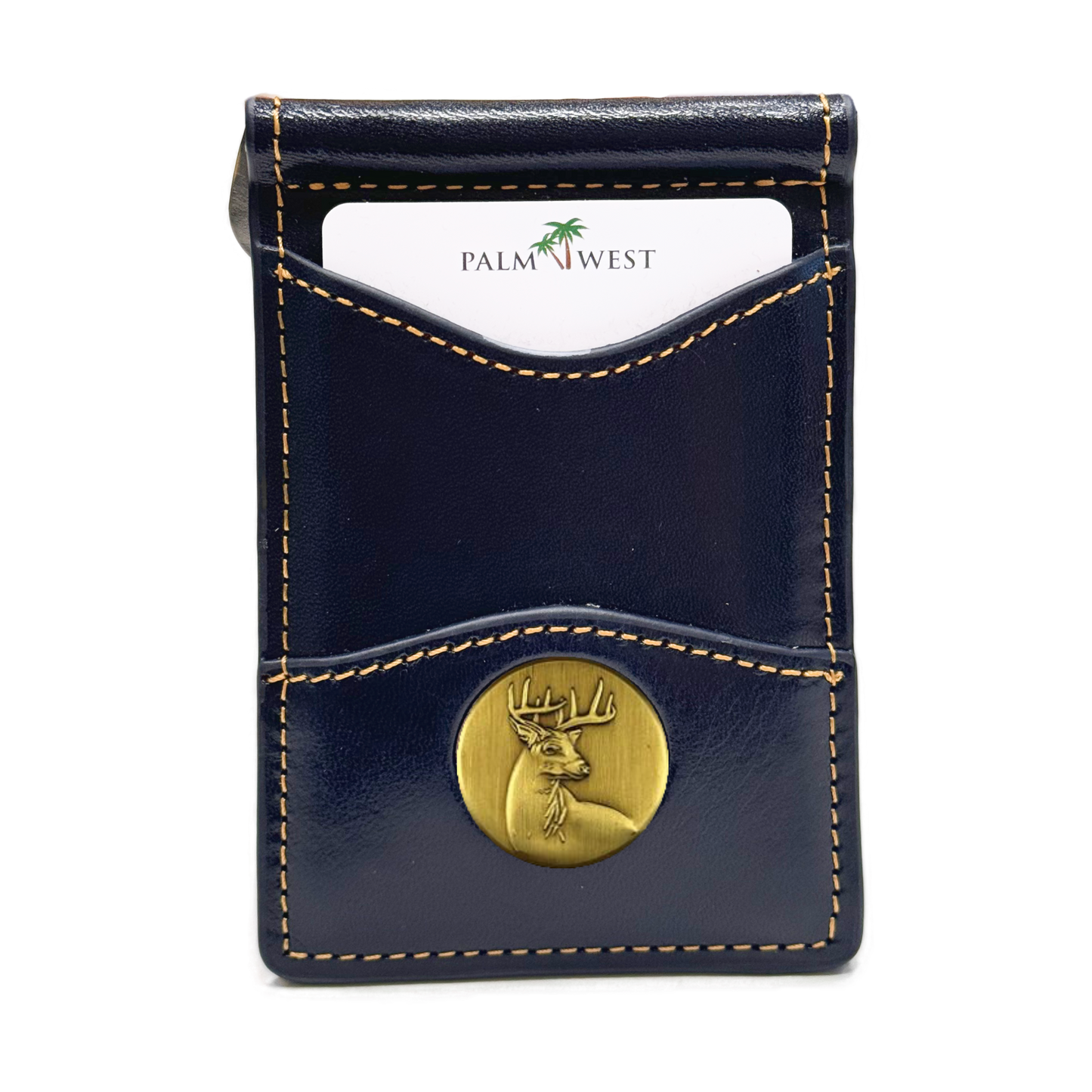 225MRFID Denver Money Clip - Navy Blue