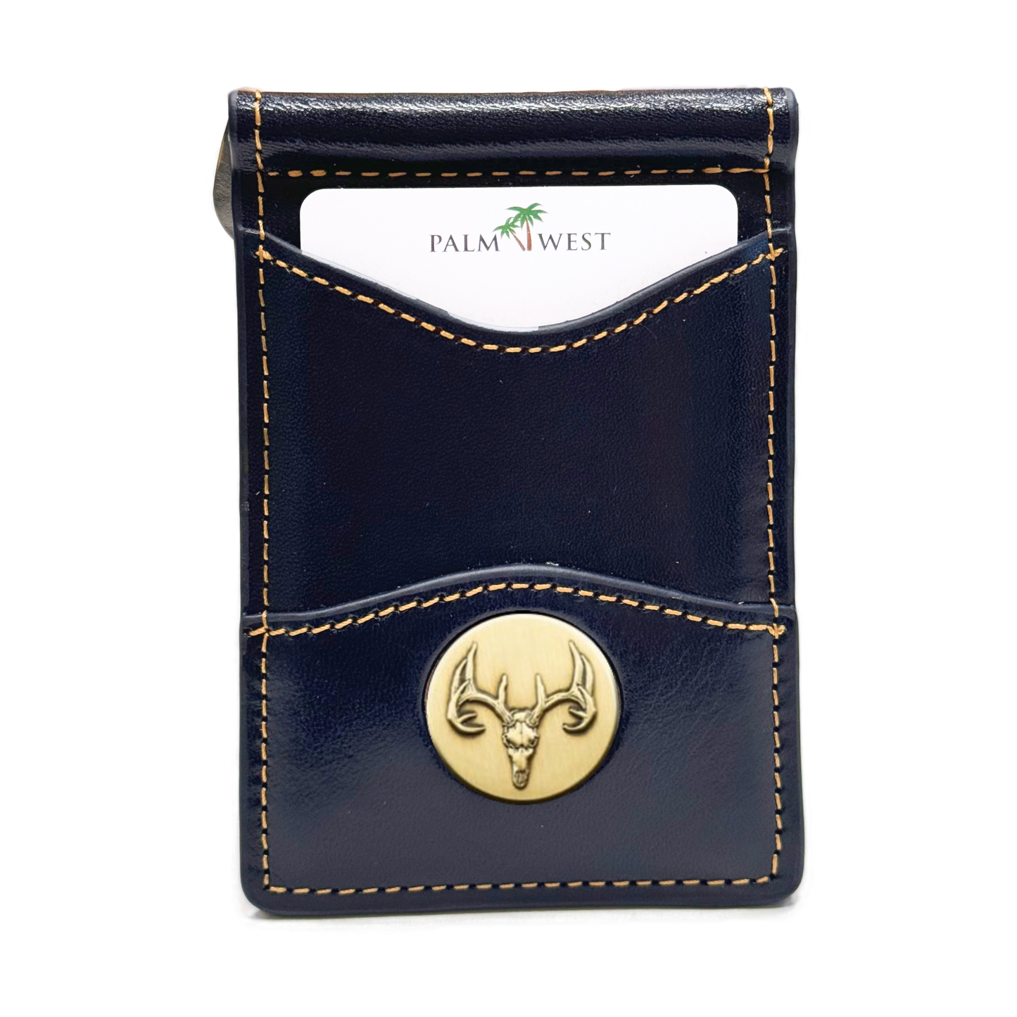 225MRFID Denver Money Clip - Navy Blue