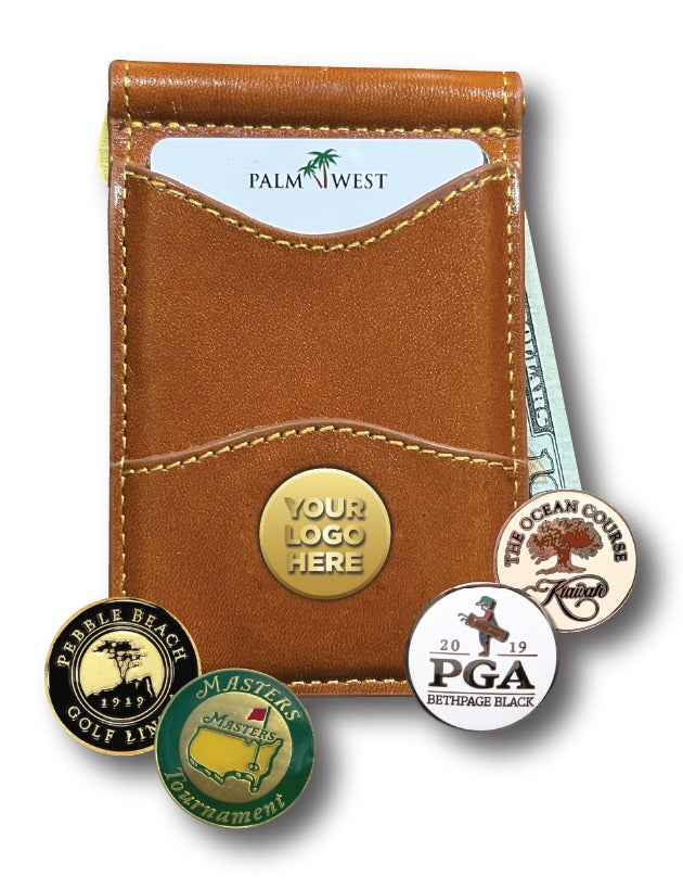 Club Ball Marker Money Clip, Saddle