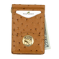 225MRFID Denver Money Clip - Ostrich Print