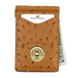 225MRFID Denver Money Clip - Ostrich Print