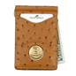 225MRFID Denver Money Clip - Ostrich Print