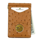 225MRFID Denver Money Clip - Ostrich Print