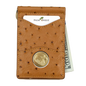 225MRFID Denver Money Clip - Ostrich Print