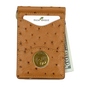 225MRFID Denver Money Clip - Ostrich Print