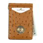 225MRFID Denver Money Clip - Ostrich Print