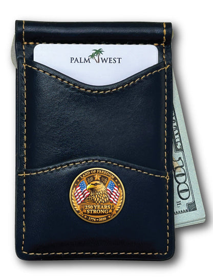 225MRFID Denver Money Clip - Navy Blue(250th Edition)