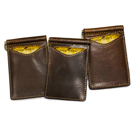 Cheyenne Money Clips with Slight Imperfections - Dark Brown