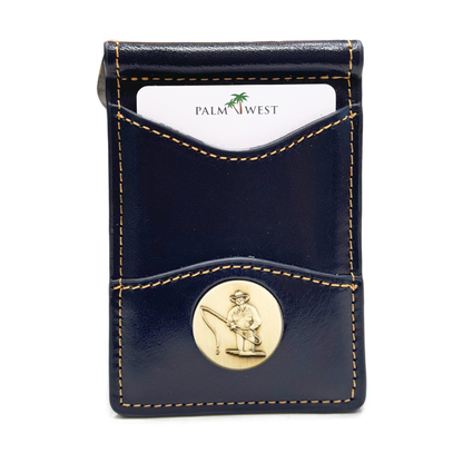 225MRFID Denver Money Clip - Navy