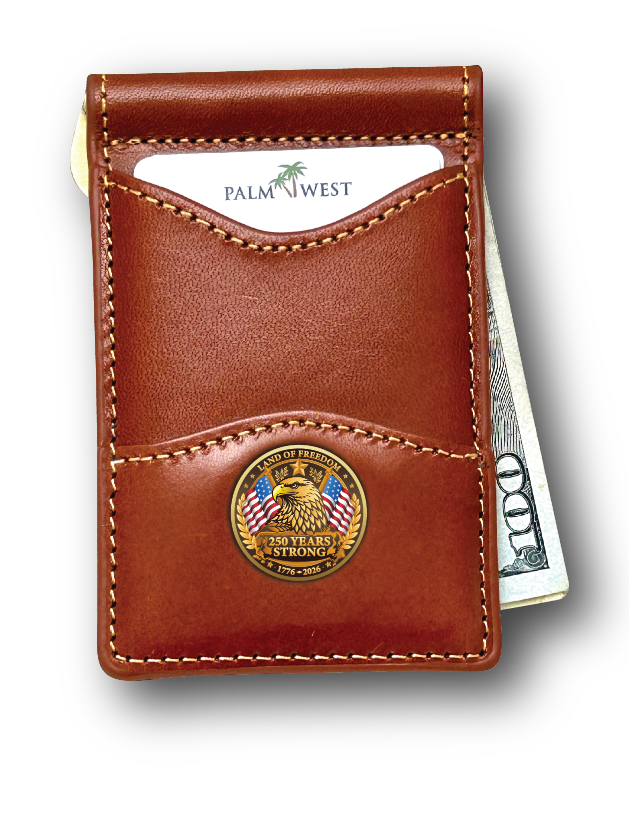 225MRFID Denver Money Clip - Saddle Tan (250th Edition)