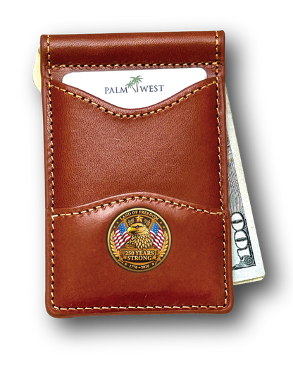 225MRFID Denver Money Clip - Saddle Tan (250th Edition)