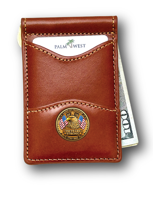 225MRFID Denver Money Clip - Saddle Tan (250th Edition)