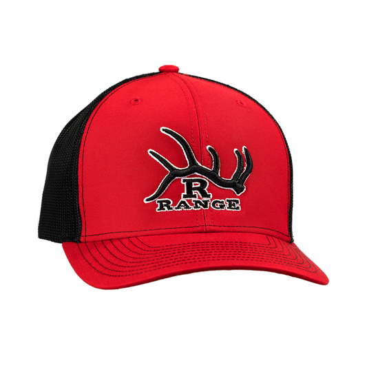 R Range Ball Cap Red/Black