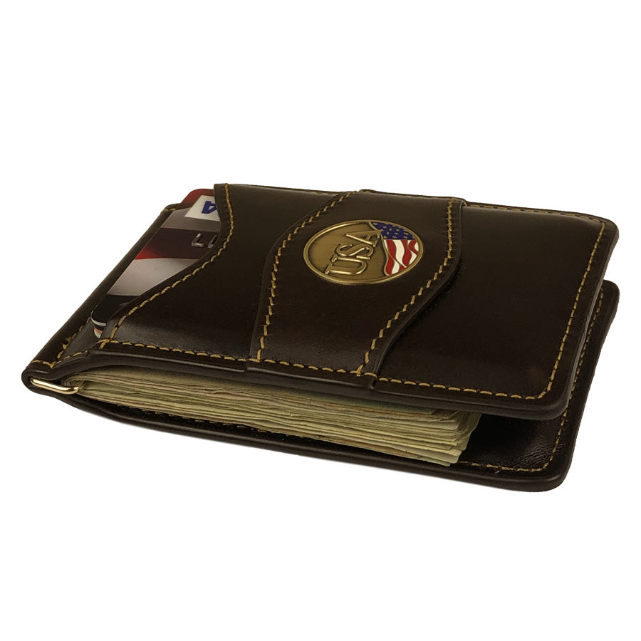 266MRFID Dodge Brown (Wire Clip Bill Holder)